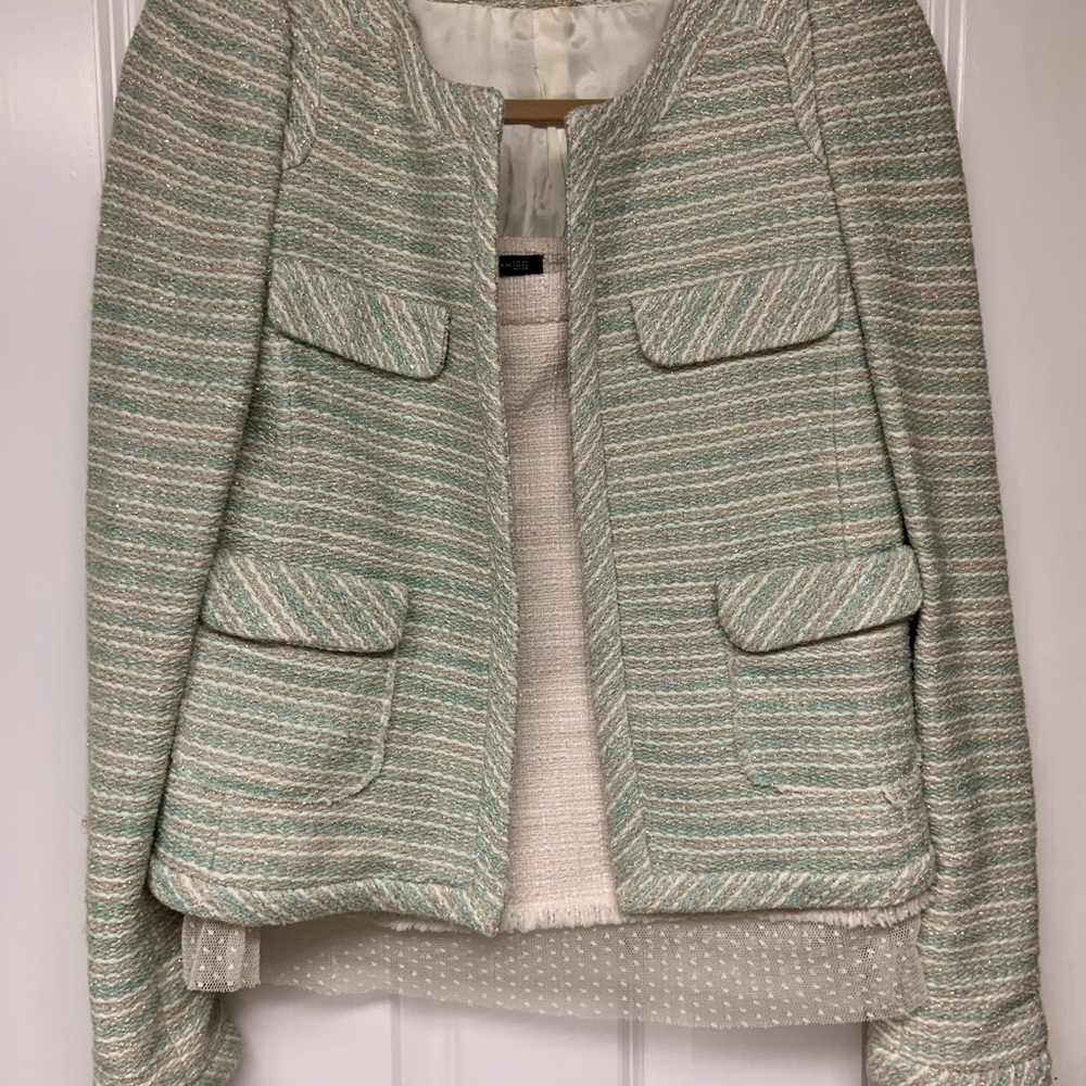 Zara Tweed Blazer and Skirt